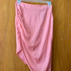 Pink Asymmetrical Skirt